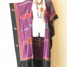 CD600 Gecko Batik Hand Painted Kimono Cardigan Duster Open Plus Jacket Cover CD600 Gecko Batik Hand Painted Kimono Cardigan Duster Open Plus Jacket Cover