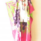 CD580 Floral Cardigan Duster Kaftan Trench Coat Maxi Jacket Cover up - up to 5X