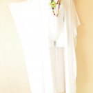 CD691 White Plain Dolman Cardigan Duster Kaftan Plus Maxi Jacket Cover up - up to 5X CD691 White Plain Dolman Cardigan Duster Kaftan Plus Maxi Jacket Cover up - up to 5X