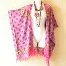 CB374 Pink Cardigan Duster Kaftan Open Front Plus Jacket Coverup Top up to 5X CB374 Pink Cardigan Duster Kaftan Open Front Plus Jacket Coverup Top up to 5X