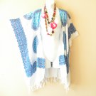 CB660 Abstract Kaftan Batik Cardigan Duster Kaftan Jacket Covertop - S to 5X