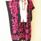 CD675 Gecko Batik Women Duster Kaftan Cardigan Jacket Cover up Top - up to 5X CD675 Gecko Batik Women Duster Kaftan Cardigan Jacket Cover up Top - up to 5X