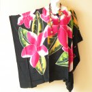 KB357 Floral Batik Hand Painted Caftan Poncho Hippy Women Blouse Top up to 7X