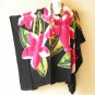 KB357 Floral Batik Hand Painted Caftan Poncho Hippy Women Blouse Top up to 7X