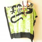 KB341 Gecko Batik Hand Painted Plus Kaftan Poncho Women Blouse Top - up to 7X KB341 Gecko Batik Hand Painted Plus Kaftan Poncho Women Blouse Top - up to 7X