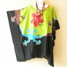 KB345 Gecko Batik Hand Painted Kimono Poncho Hippy Women Blouse Top up to 7X KB345 Gecko Batik Hand Painted Kimono Poncho Hippy Women Blouse Top up to 7X