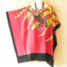 KB349 Gecko Hand Painted Women Plus Kaftan Poncho Tunic Women Blouse Top upto 7X KB349 Gecko Hand Painted Women Plus Kaftan Poncho Tunic Women Blouse Top upto 7X