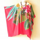 KB364 Floral Batik Hand Painted Kaftan Poncho Hippy Women Blouse Top up to 7X KB364 Floral Batik Hand Painted Kaftan Poncho Hippy Women Blouse Top up to 7X