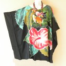 KB40 Batik Hand Painted Plus Kaftan Poncho Hippy Women Blouse Top up to 5X KB40 Batik Hand Painted Plus Kaftan Poncho Hippy Women Blouse Top up to 5X