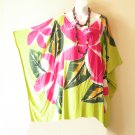 KB48 Floral Hand Painted Women Plus Kaftan Poncho Tunic Women Blouse Top up to 5X