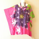 KB52 Floral Hand Painted Plus Kimono Poncho Hippy Women Blouse Top up to 5X