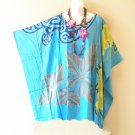 KB64 Turtle Hand Painted Plus Size Kaftan Poncho Hippy Women Blouse Top S to 5X KB64 Turtle Hand Painted Plus Size Kaftan Poncho Hippy Women Blouse Top S to 5X