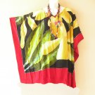 KB69 Floral hand Painted Plus Size Boho Kaftan Poncho Hippy Women Blouse Top S to 5X KB69 Floral hand Painted Plus Size Boho Kaftan Poncho Hippy Women Blouse Top S to 5X