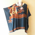 KB78 Gecko Hand Painted Plus Kaftan Poncho Hippy Women Blouse Top up to 5X KB78 Gecko Hand Painted Plus Kaftan Poncho Hippy Women Blouse Top up to 5X