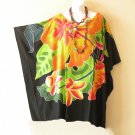 KB99 Floral Hand Painted Tunic Women Plus Kaftan Poncho Women Blouse Top - up to 5X KB99 Floral Hand Painted Tunic Women Plus Kaftan Poncho Women Blouse Top - up to 5X