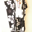 CD677 Black Hibiscus Batik Cardigan Duster Open Front Plus Jacket Coverup Top up to 5X CD677 Black Hibiscus Batik Cardigan Duster Open Front Plus Jacket Coverup Top up to 5X