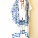 CD705 Blue White Abstract Batik Duster Kaftan Plus Jacket Cover up Maxi Cardigan- up to 5X CD705 Blue White Abstract Batik Duster Kaftan Plus Jacket Cover up Maxi Cardigan- up to 5X