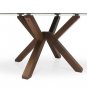 Clifford Glass Top Round Dining Table