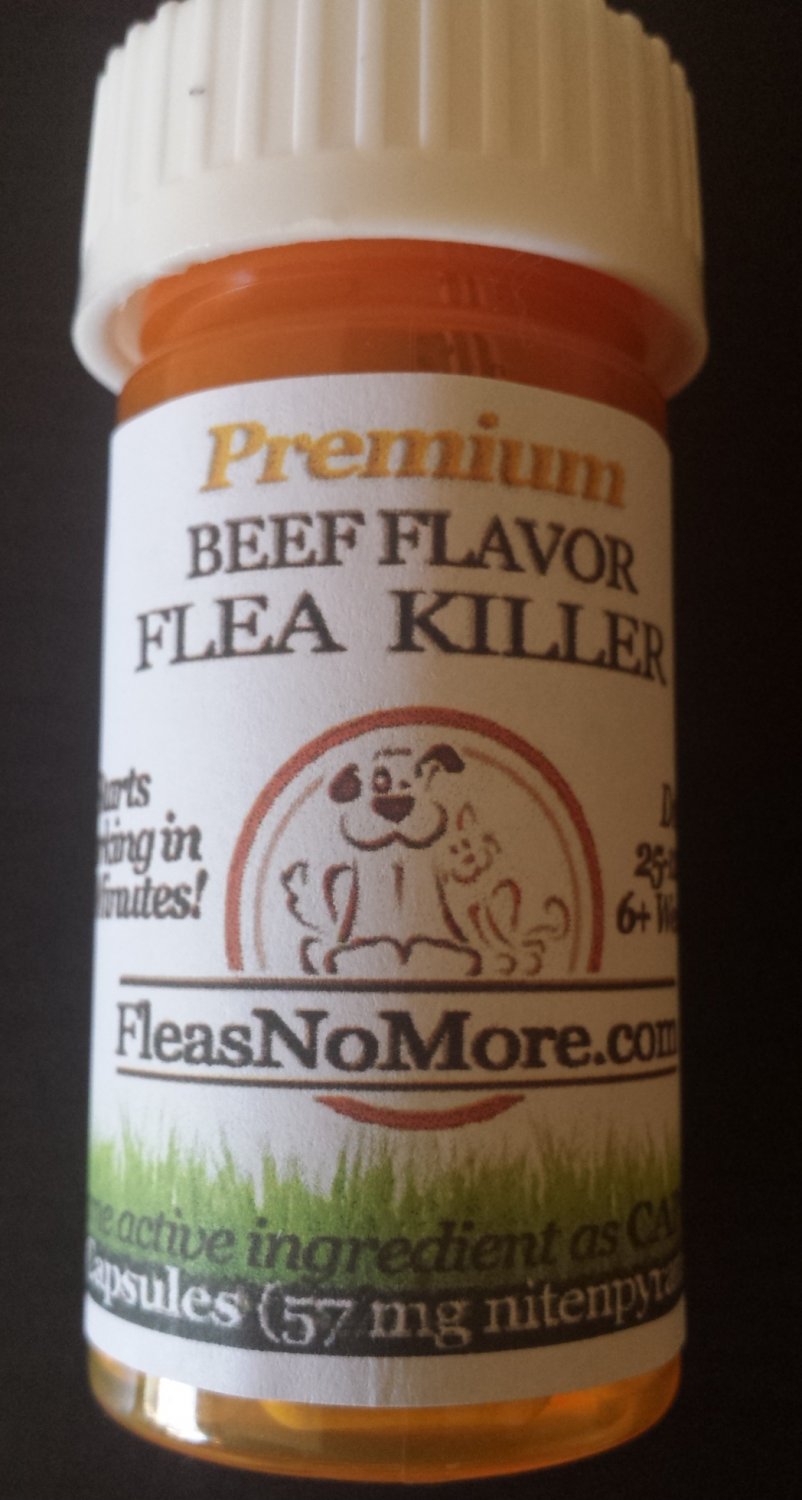 Flea Killer Kills Fleas Fast Dogs Generic CAPSTAR Nitenyram 6 Capsules