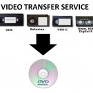 VHS TO DVD TRANSFER SERVICE