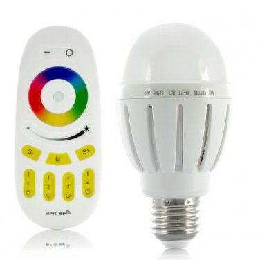 Super saved Mi Light 2x 6W RGB LED Light Bulb with Remote Control