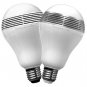 MiPow 2 x PLAYBULB Bluetooth SMART LED Wireless Speaker Light Bulb for use with iPhone and Android