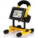 10W Portable Rechargeable LED Floodlight with Yellow Frame
