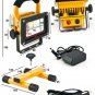 10W Portable Rechargeable LED Floodlight with Yellow Frame