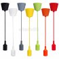 Colorful Vintage E27 Home Ceiling Pendant Lamp Light Bulb Holder with 1M Wire Lot of 30Pcs
