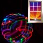 LED hula hoop 36" Strobing UV blacklight RGB x 21 LED Color Changing +batt/charg