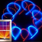Orange and blue STROBE LED Hula Hoop 36 inches Weighs only 12oz +Battery/charger