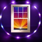 36" Ultra LIght 12 LED HOOP Purple/ UV Ultraviolet-Blacklight .75" HDPE tube 12o