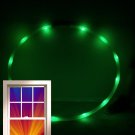 LED performance Hoop, 12oz .75" HDPE, 12 GREEN Ultra Bright 36" + Batt & Charger