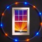 DENVER Orange and blue LED Hula Hoop 36 inches Weighs only 12oz +Battery/charger