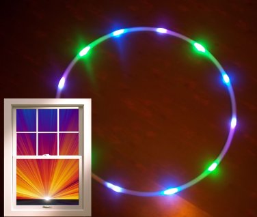 12 LED Hula Hoop 36" Green, Purple, UV blacklight Weighs 12oz + Charger/Battery