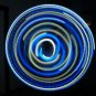 21 LED Hula Hoop 36" Blue and White strobing strobe Weighs 12oz +Charger/Battery