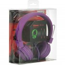 HIGH-END OVER-EAR STEREO HEADPHONE WITH MICTABLET PHONE MP3 LAPTOP  PURPLE USA