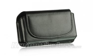 SAMSUNG INFUSE DW HORIZONTAL POUCH CASE CELL LEATHER COVERCLIP-ON BELT BLACK USA
