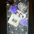 Apple iPhone 4 4S Crystal Bling Diamond Case Rose Purse Clear (PERFUME) Luxury