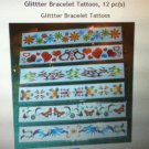 Temporary Glittter Bracelet Tattoos Flower Jewelry Elegant Mix Beautiful12 pc(s)
