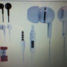 KIK 2 Stereo Headset with Mic Volume Control  Ear Phone Head Set WHITE (U.S.A)