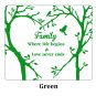 LARGE Family Inspirational Love Tree Wall Art Sticker, Wall Sticker Decal