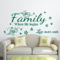 Large Family Inspirational Wall ART Quotes Vinyl Wall Sticker/Decal