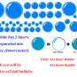 90x Multi Size Bubbles Bathroom, Shower Door, Vinyl Wall Stickers