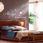 Large 'Always Kiss Me Goodnight' Bedroom Wall ART Quotes Vinyl Sticker, DIY Wall Decal