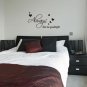 Large 'Always Kiss Me Goodnight' Bedroom Wall ART Quotes Vinyl Sticker, DIY Wall Decal