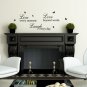Large Live Love Laugh Quotes & Butterflies Art Vinyl Sticker