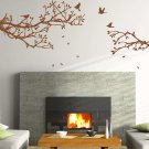 Large 'Tree LargeBranch with Birds' Art Vinyl Wall Sticker, DIY Wall Decal