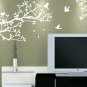 Large 'Tree LargeBranch with Birds' Art Vinyl Wall Sticker, DIY Wall Decal
