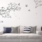 Large 'Tree LargeBranch with Birds' Art Vinyl Wall Sticker, DIY Wall Decal
